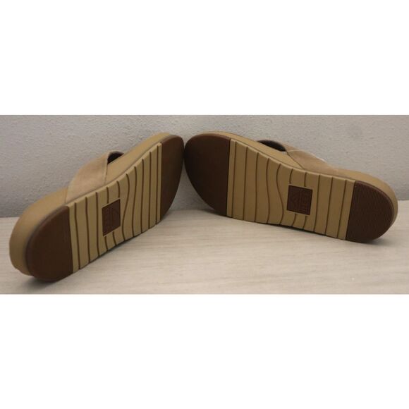 REEF Men's Sz 11D Tan Suede Leather Ojai Flip-Flop Sandals - Picture 3 of 11